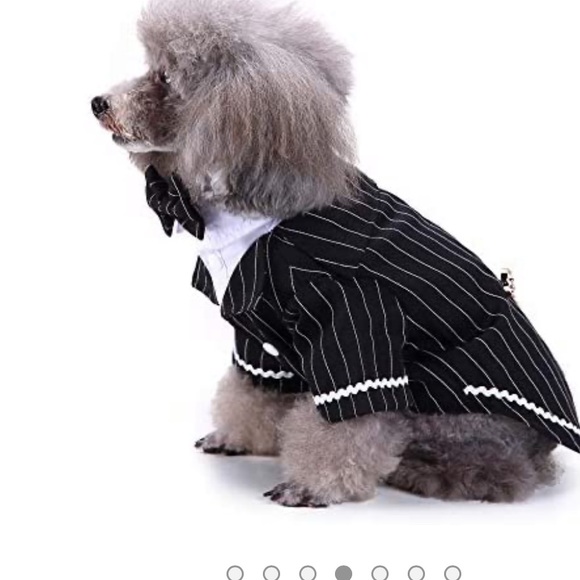 Gentleman Dog Shirt Puppy Pet Small Dog/ Tuxedo/ S - Picture 4 of 7